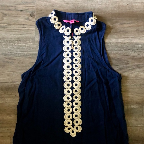 NWT Lily Pulitzer Navy Jane Shift Dress - Picture 5 of 13